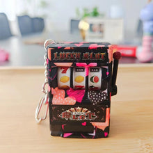 Load image into Gallery viewer, Rotating Fruit Machine Shaped Keychain