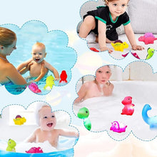 Load image into Gallery viewer, Glowing Dinosaur Shaped Bath Toy (6pcs/set with gift box Packaging)