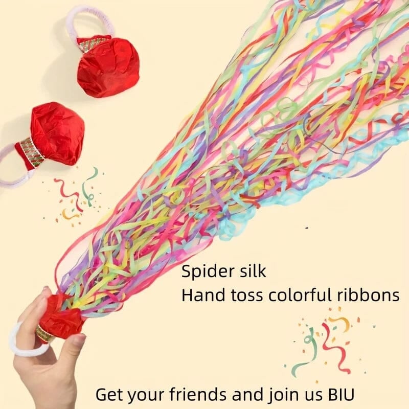 Hand Throwing Ribbon