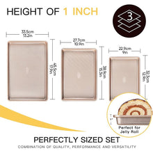 Load image into Gallery viewer, Sakerplus Nonstick Baking Sheet Pan Set