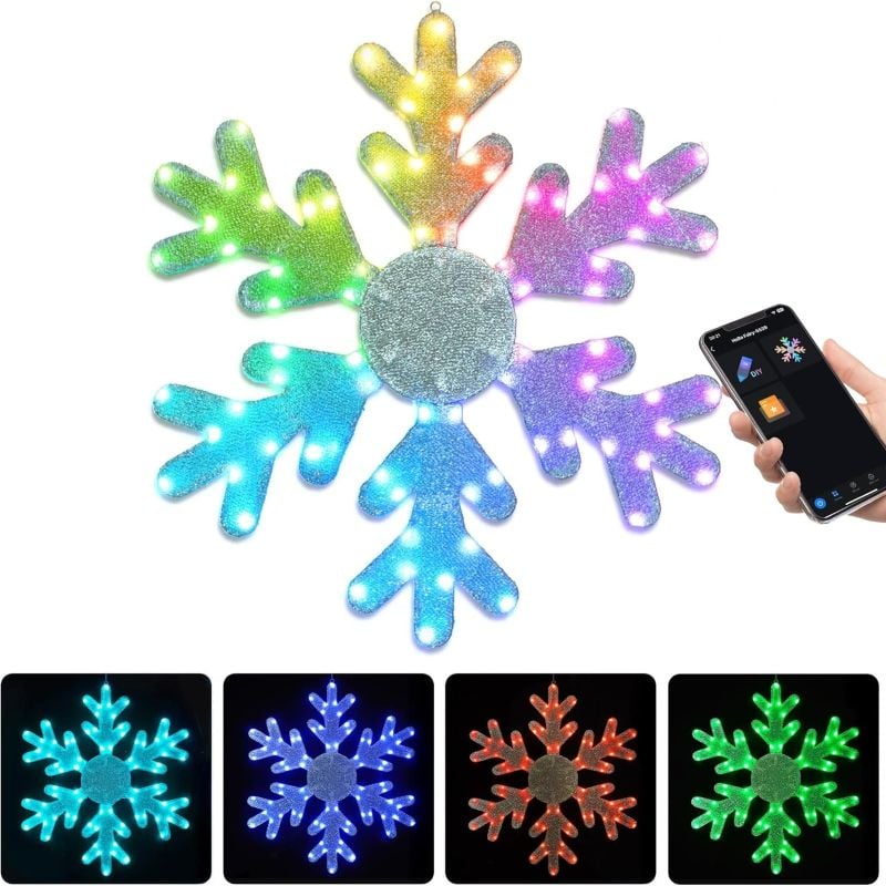 Sakerplus® Smart Led Snowflake Christmas Lights