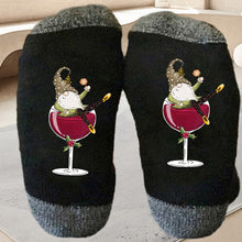 Load image into Gallery viewer, Gnome Wine Glass Unisex Crew Socks