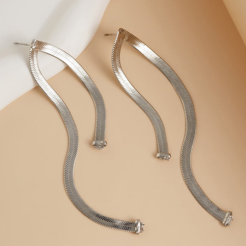Snake Chain Drop Earrings