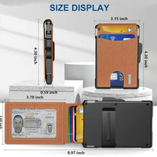 Load image into Gallery viewer, Men's Business Style Pu Leather Card Slots for AirTag