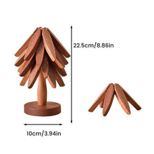 Load image into Gallery viewer, Wooden Leaves Design Coaster