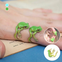 Load image into Gallery viewer, Latest-tree Frog Ring &amp; Earrings