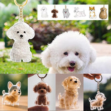Load image into Gallery viewer, A cute puppy-shaped fur storage keychain