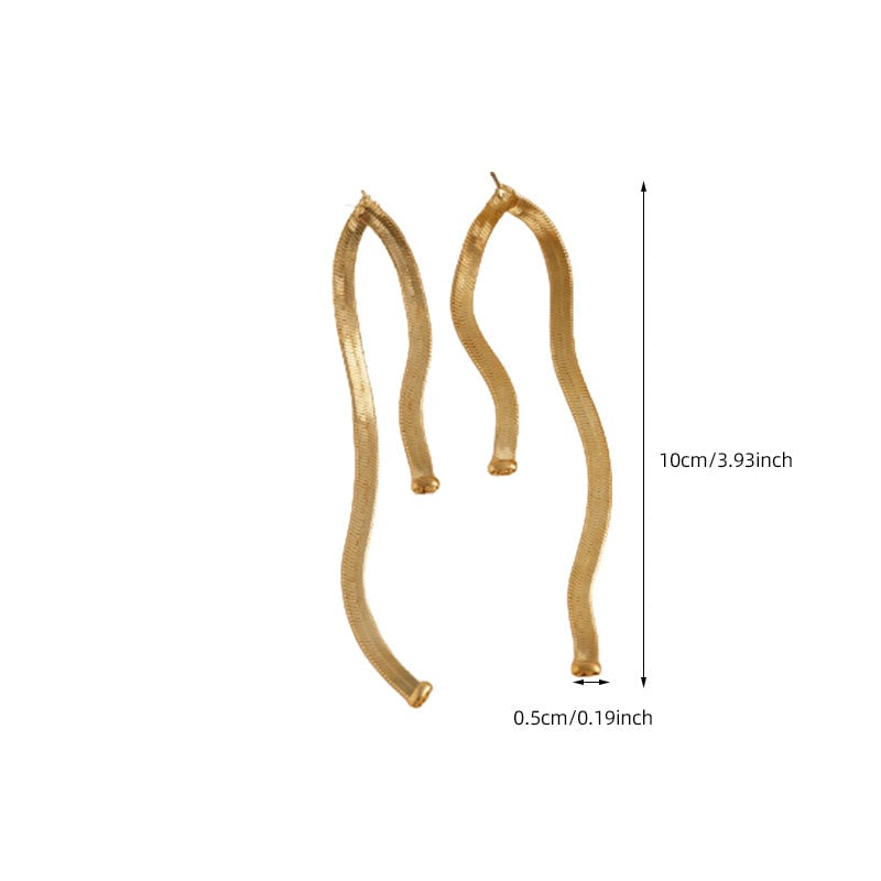 Snake Chain Drop Earrings
