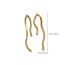 Load image into Gallery viewer, Snake Chain Drop Earrings