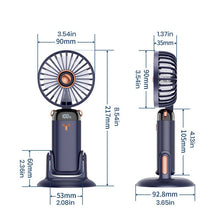 Load image into Gallery viewer, Portable Handheld Rechargeable Fan with Base
