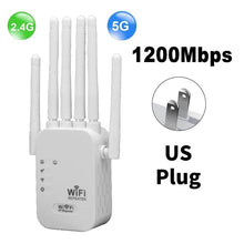 Load image into Gallery viewer, Upgraded 6-Antenna WiFi Extender 1200Mbps
