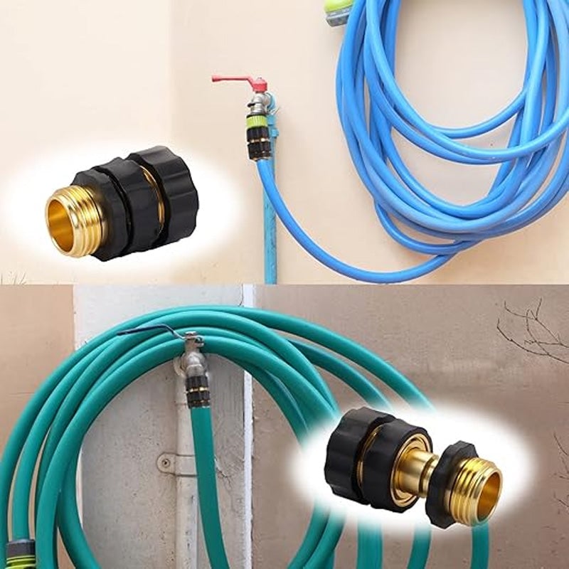 3/4 Inch Garden Hose Quick Connector 4 Sets/bag
