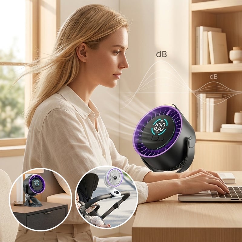 Multi-Function Wall Mount Clip Fan
