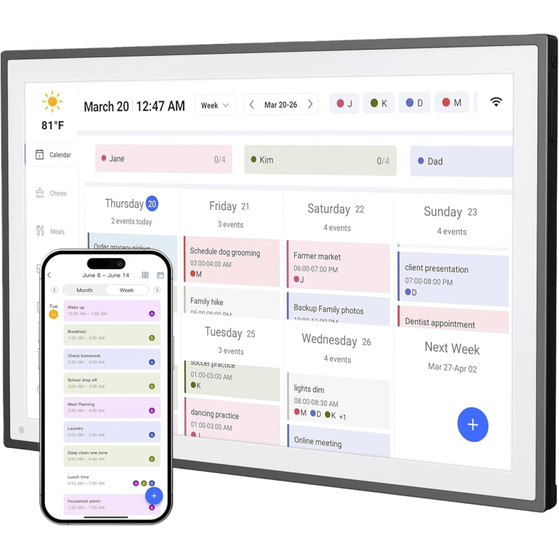 Sakerplus® Smart WiFi Digital Family Calendar