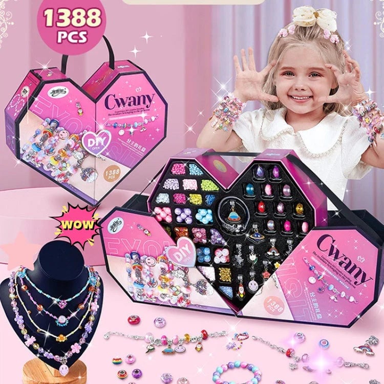 【Extra 50% Off】Girls Charm Bracelet Making Kit