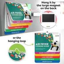 Load image into Gallery viewer, Air Fryer Cheat Sheet Magnets Cooking Guide Booklet