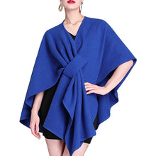 Load image into Gallery viewer, Women's Solid Color Cape Shawl