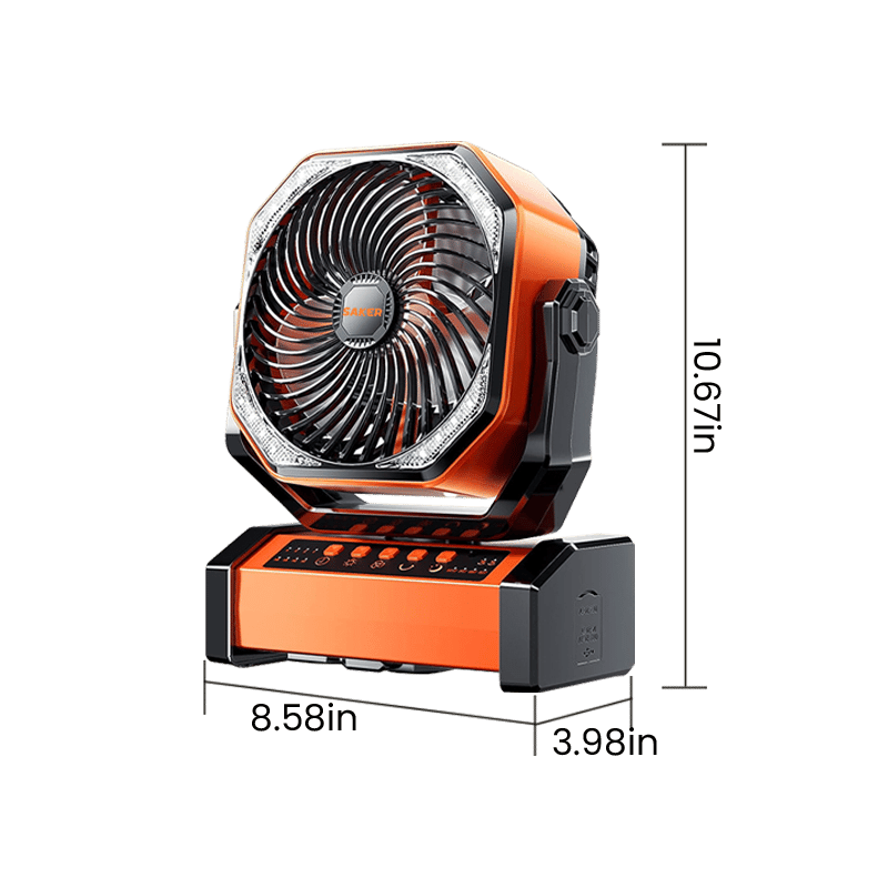 Outdoor Portable Cooling Fan - SAKER® Rechargeable Camping Fan