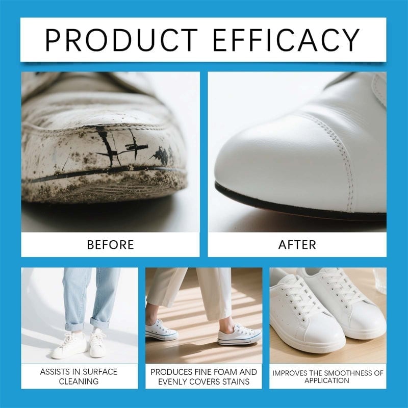 Gentle No-Rinse Shoe Cleaner & Whitening Cream