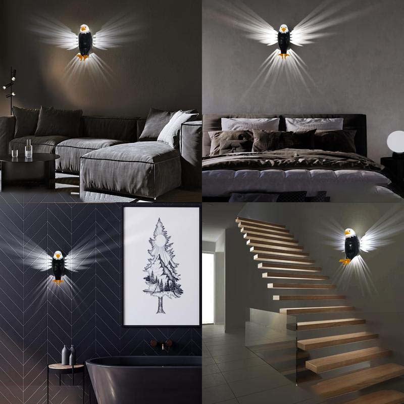 Magnetic Wall-Mounted Eagle Night Light with Remote Control