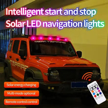Load image into Gallery viewer, Solar Car Roof RGB Strobe Light