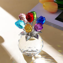 Load image into Gallery viewer, 7-Color Crystal Rose Floral Keepsake