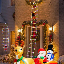 Load image into Gallery viewer, Christmas Ladder Decoration Lights With Santa Claus