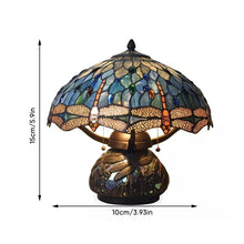 Load image into Gallery viewer, Tiffany-style Dragonfly Table Lamp