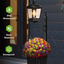 Load image into Gallery viewer, 2-in-1 Solar Powered Outdoor Post Light with Integrated Planter Box