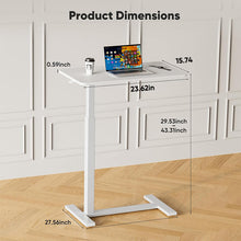 Load image into Gallery viewer, Hidden Casters Adjustable Bedside Table