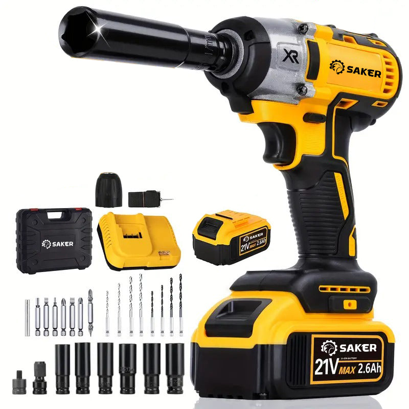 3 In 1 Cordless  Brushless Impact Wrench Kit