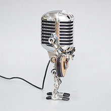 Load image into Gallery viewer, Vintage Metal Microphone Robot Desk Lamp