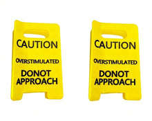 Load image into Gallery viewer, Caution Overstimulated Sign Hair Claw Clip
