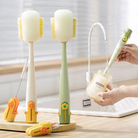 5-in-1 Bottle Cleaning Brush (Multifunctional) – For Cup Lid Cleaning & Home Kitchen Tasks