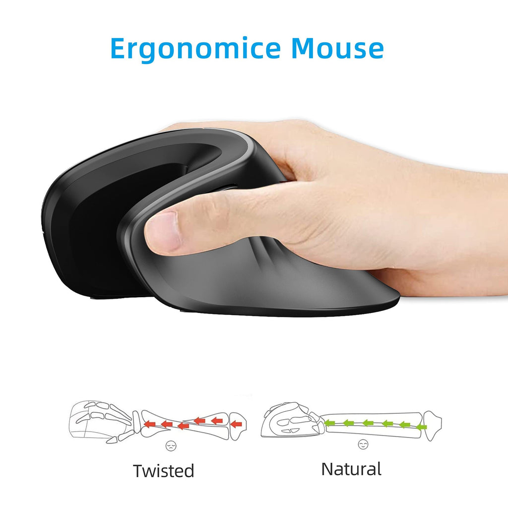 Aless™ Wireless Ergonomic Vertical Mouse