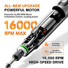 Load image into Gallery viewer, Mini Electric Rotary Tool Set with LED Light &amp; Digital Display
