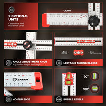 Load image into Gallery viewer, Accurate Hole Position Marker - 4 in 1 Drilling Positioning Ruler