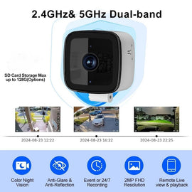 Smart 2K Window Security Camera