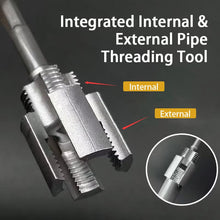 Load image into Gallery viewer, Integrated Internal &amp; External Pipe Threading Tool