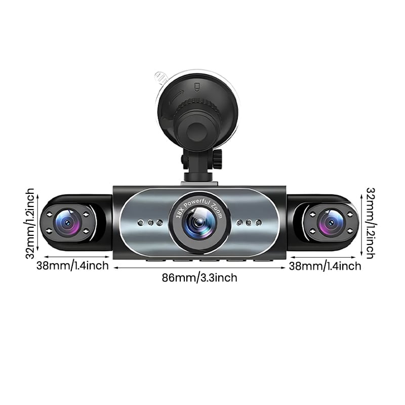 Aless™ Four-record monitoring driving recorder