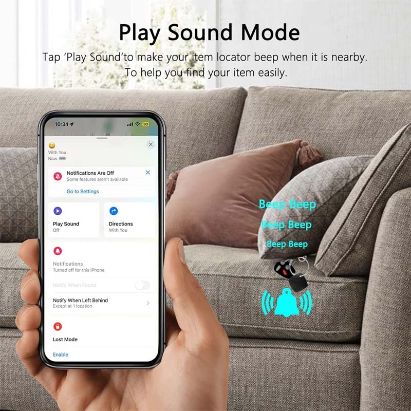 Smart Anti-lost Alarm Bluetooth Tracker for Key, Wallet, etc.