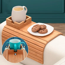 Load image into Gallery viewer, Bamboo Couch Cup Holder