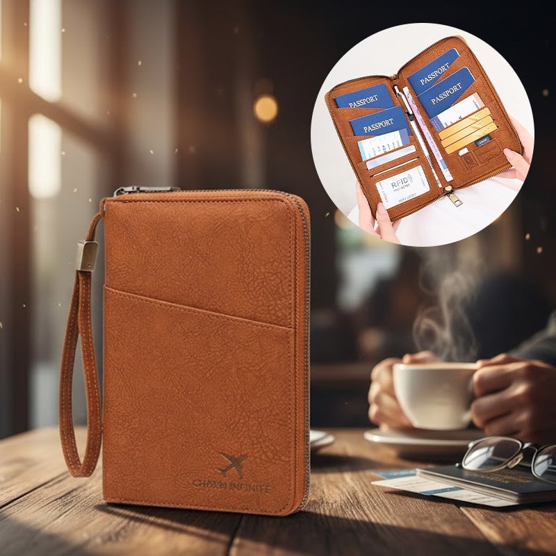 RFID Blocking Travel Passport Wallet