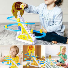 Load image into Gallery viewer, Electric Duck Climbing Race Track Toy – LED Lights &amp; Music Roller Coaster Playset