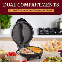 Load image into Gallery viewer, Dual-Zone Electric Omelette Maker