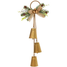 Load image into Gallery viewer, Metal Bells &amp; Mini Wreath Door Hangers
