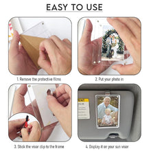 Load image into Gallery viewer, Acrylic Sun Visor Photo Holder