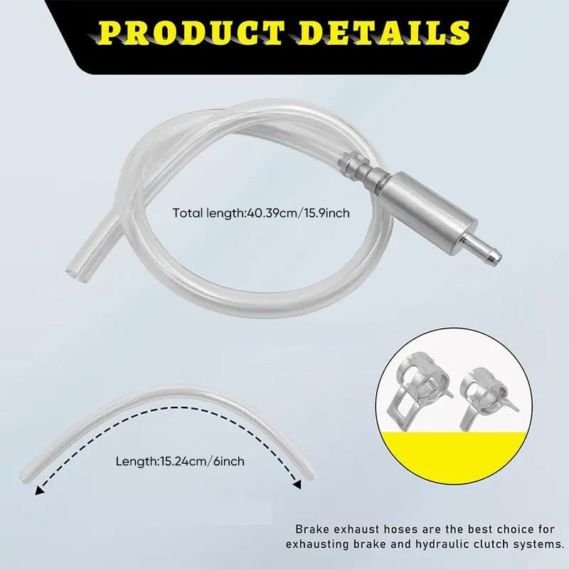 One Way Check Valve Tube Bleeding Tool Kit