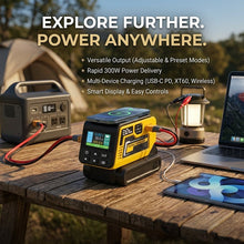 Load image into Gallery viewer, Portable Adjustable Voltage Power Converter