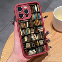 Load image into Gallery viewer, Cartoon Bookshelf Pattern TPU Phone Case